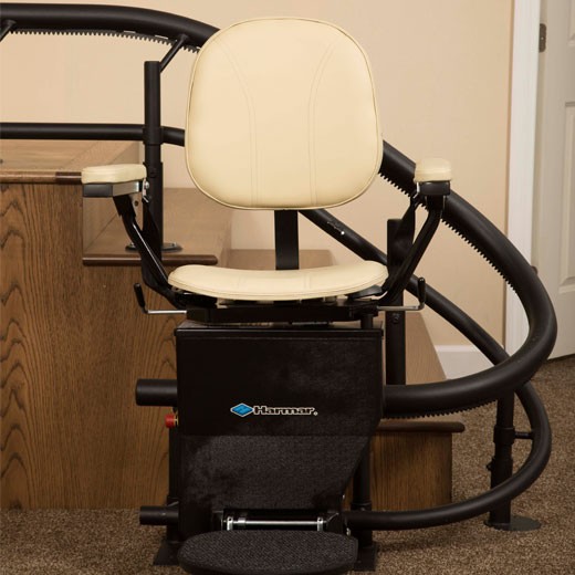 san diego helix curved harmar stairlift