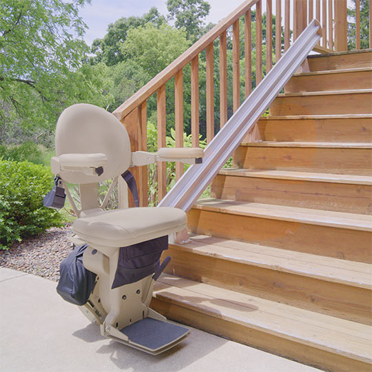 Gilbert outdoor stairway staircase chair stairlift glide