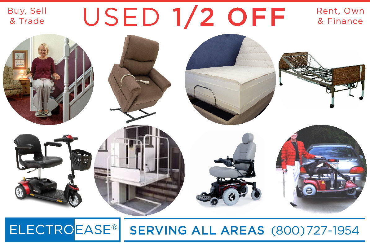 New amp; Used adjustable beds buy sell amp; trade bariatric hospital beds rent own amp; finance lift chairs rent rentals renting mobility electric scooters inexpensive stair lifts cost wheelchairs sale price wheel chair elevators