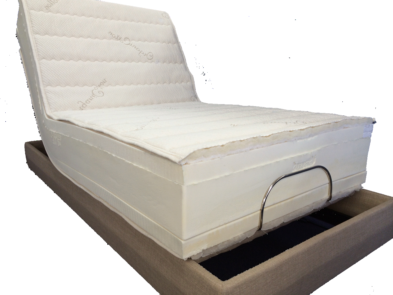 Vista Electric Adjustable Bed Natural Mattress
