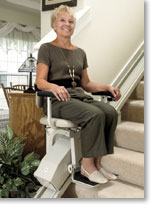 Bruno Electra Lt Stairlift, Seat, Electric, ca, straight, Residential, Staircase, Stairway