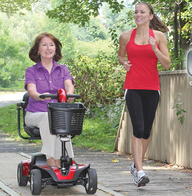 electric mobility three wheeled handicapped scooters