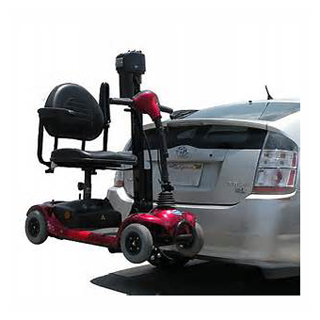 electric scooter lift sun city car auto suv rv hatchback outside exterior trailer hitch class 3 trilift