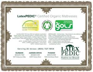 gols certified natural mattress