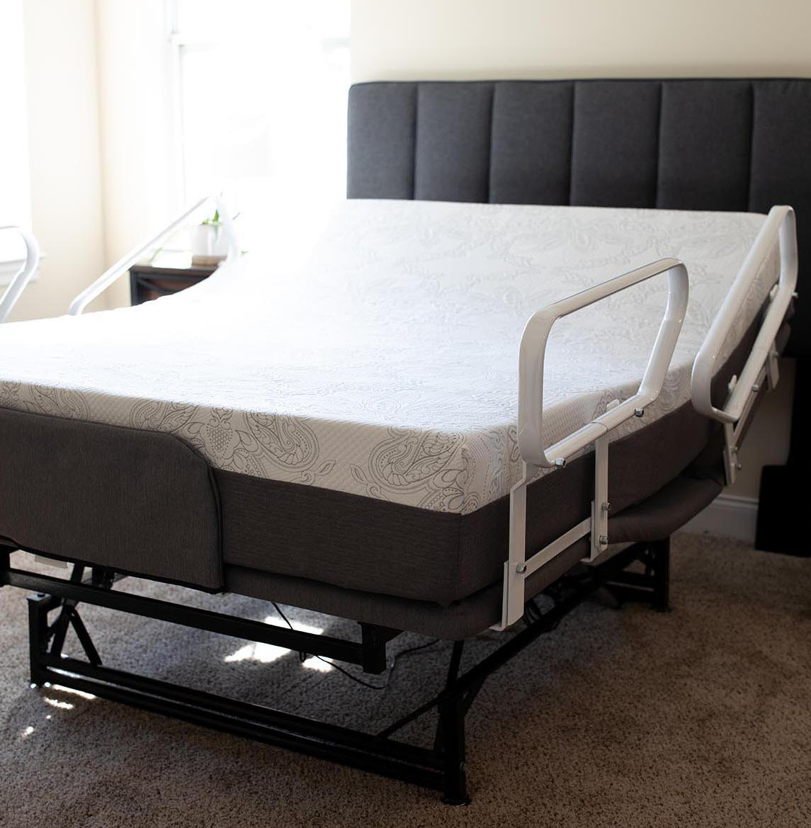 Flexabed 3 motor deluxe high low hospital bed flex-a-bed