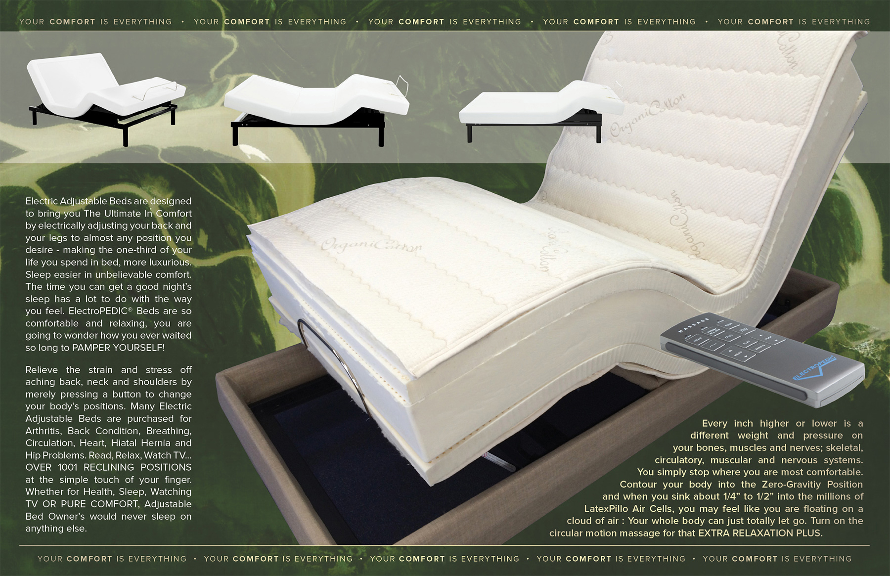 AZ organic natural adjustable beds