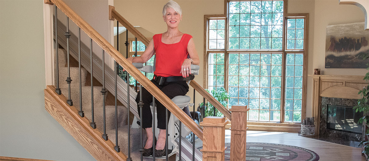 San Jose straight rail home residential stairlift bruno elite sre2110