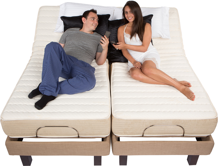 adjustable beds dual queen split